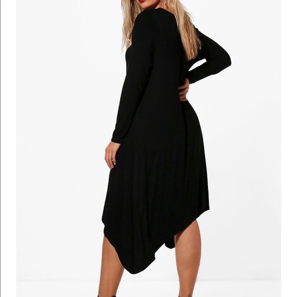 NWT Boo Hoo Asymmetrical Hem Dress - Picture 1 of 6